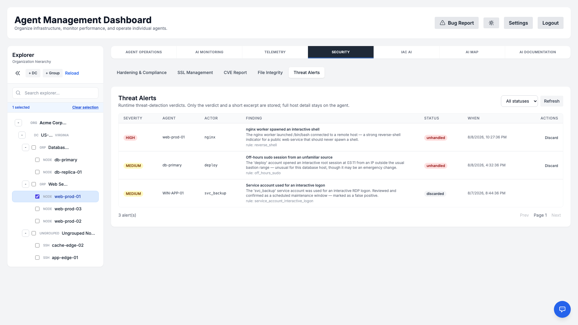 Threat Alerts